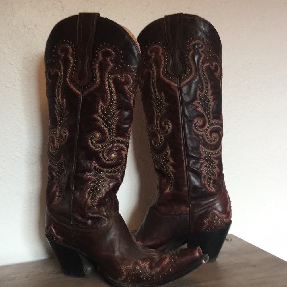 Corral leather Cowgirl boots